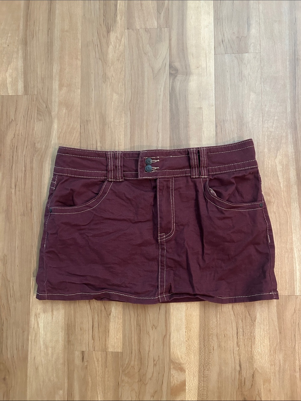 Celebrity Pink Burgundy Mini Skirt
